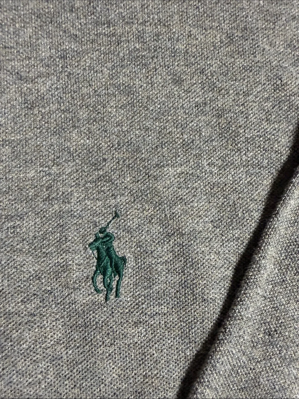 Classic Polo by Ralph Lauren Long Sleeve Polo Shirt - Gray